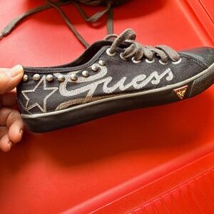 GUESS canvas & rivet sneakers